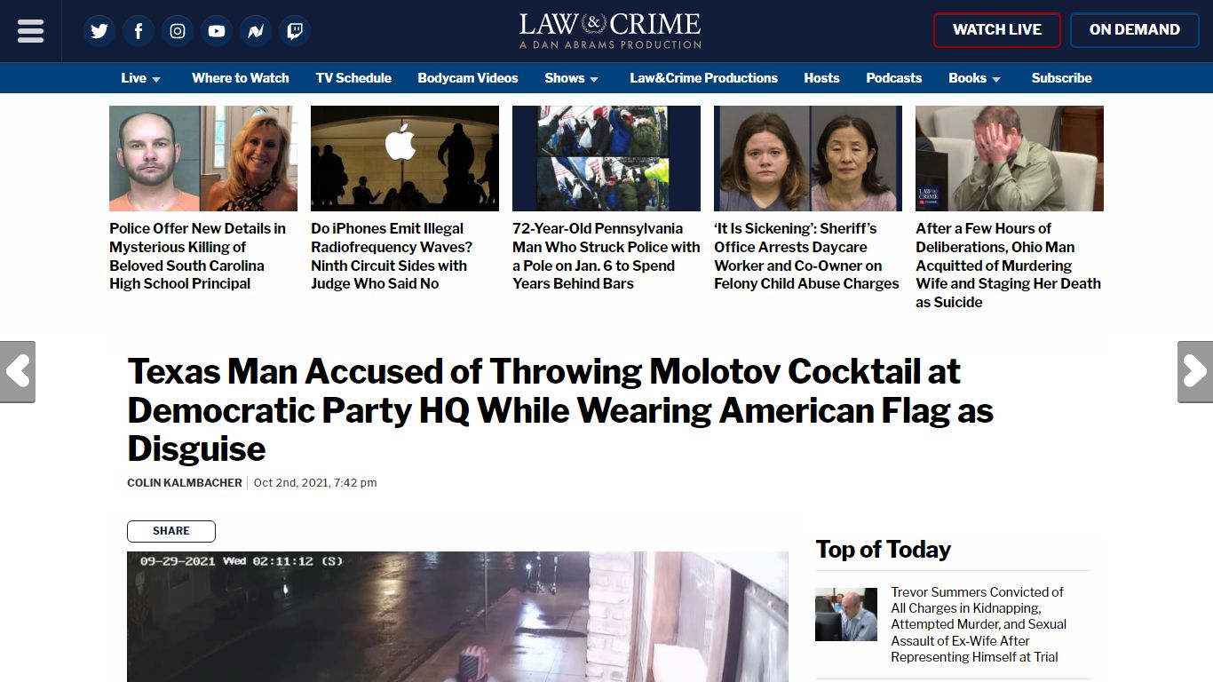 Ryan Faircloth Charged With Arson in Democratic Party Fire - Law & Crime